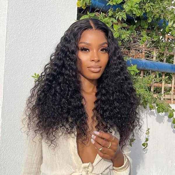Beeos 13x4 Full Frontal SKINLIKE Real HD Lace Wig Water Wave Natural Hairline BL225