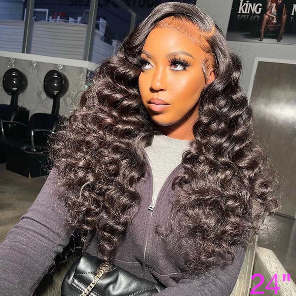 Beeos 13x4 Full Frontal SKINLIKE Real HD Lace Wig Loose Wave Natural Hairline BL213