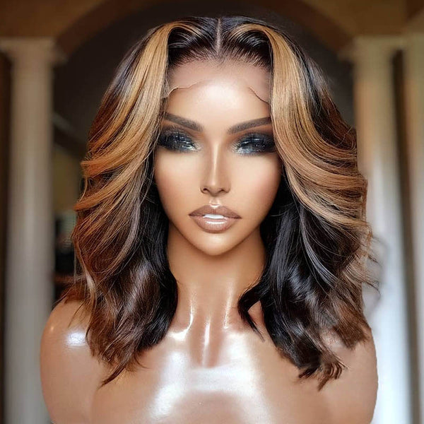 Beeos SKINLIKE Real HD Lace Ombre Color BOB Lace Front Wig BL280