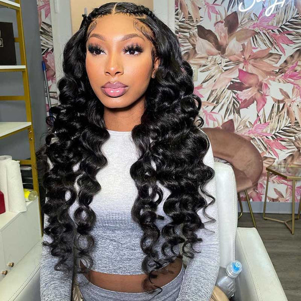 Beeos 13x4 Full Frontal SKINLIKE Real HD Lace Wig Loose Wave Natural Hairline BL213