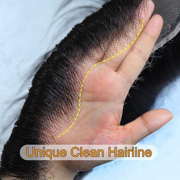 BEEOS SKINLIKE 13X6 Ultra-fitted Real HD Lace Font Curly Wig, 180% Density 0.10mm Ultra-thin HD Lace VIivd Clean Pre Plucked Hairline Bleached All Knots AM24