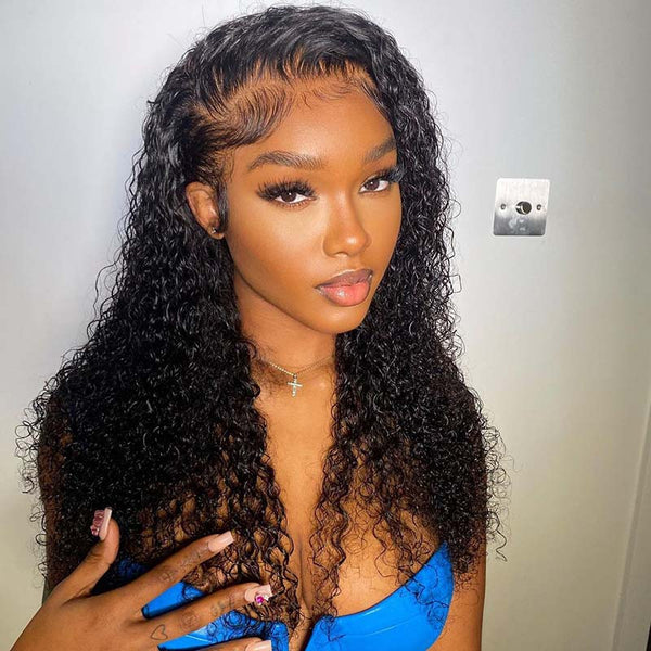 Beeos 13x6 SKINLIKE Real HD Lace Full Frontal Wig 180% Wet And Wavy Texture BL203