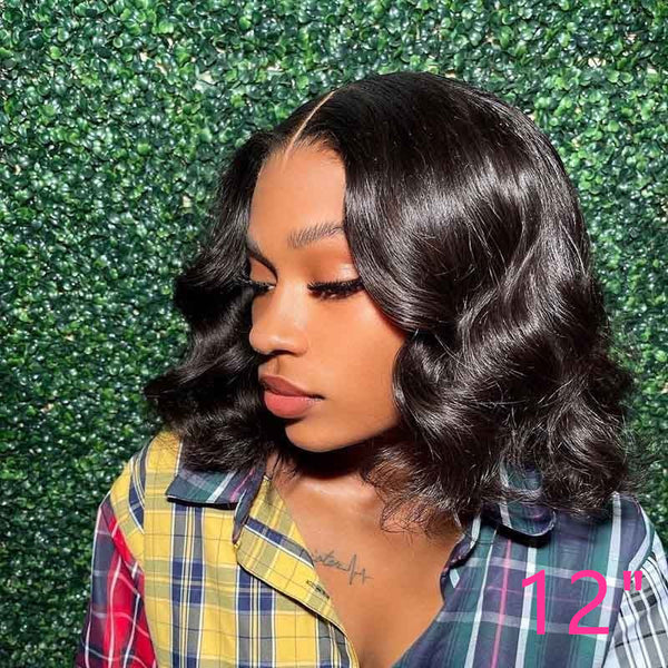 Beeos 13x4 SKINLIKE Real HD Lace Front Wave BOB Wig BL028