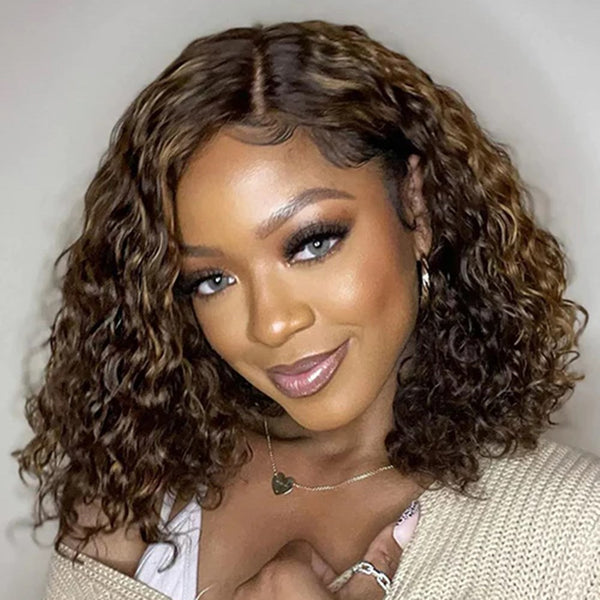 BEEOS Ombre Color Wave Bob SKINLIKE Real HD Lace Frontal Wig ZH14