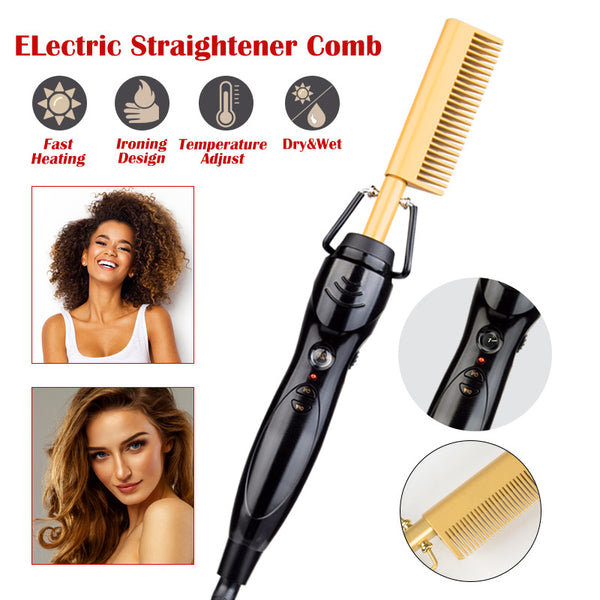 BEEOS HOT COMB QUICK HEATED HAIR STRAIGHTENER TA02