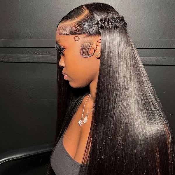 Beeos 13x6 Full Frontal SKINLIKE Real HD Lace Wig Silky Straight Pre Plucked ZH230 Ship From Amazon