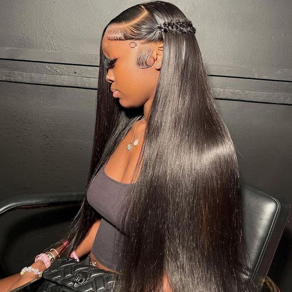 Beeos 13x6 Full Frontal SKINLIKE Real HD Lace Wig Silky Straight Pre Plucked ZH230 Ship From Amazon