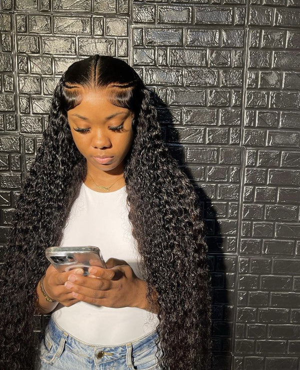 Beeos 13x6 Full Frontal SKINLIKE Real HD Lace Curly Wig Seamless Hairline ZH026