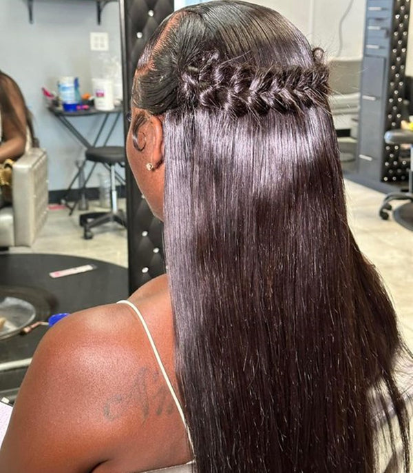 Beeos 13x6 Full Frontal SKINLIKE Real HD Lace Wig Silky Straight Pre Plucked ZH230 Ship From Amazon