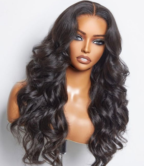 Beeos 13x4 Full Frontal SKINLIKE Real HD Lace Wig Loose Curly Pre Plucked Hairline ZH016