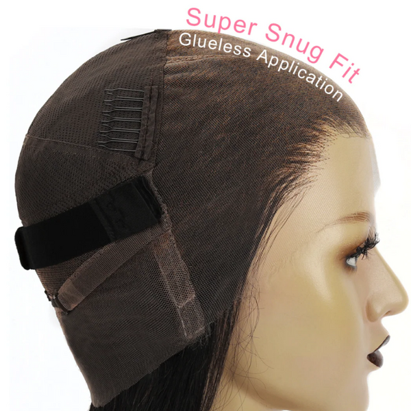 Beeos Full Lace Wig Deep Curly Pre-plucked Human Hair Wig BF001