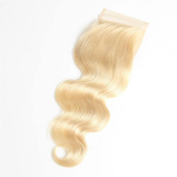 Beeos 5X5 613# Blonde SKINLIKE Real HD Lace Closure Body Wave Human Hair ZH040