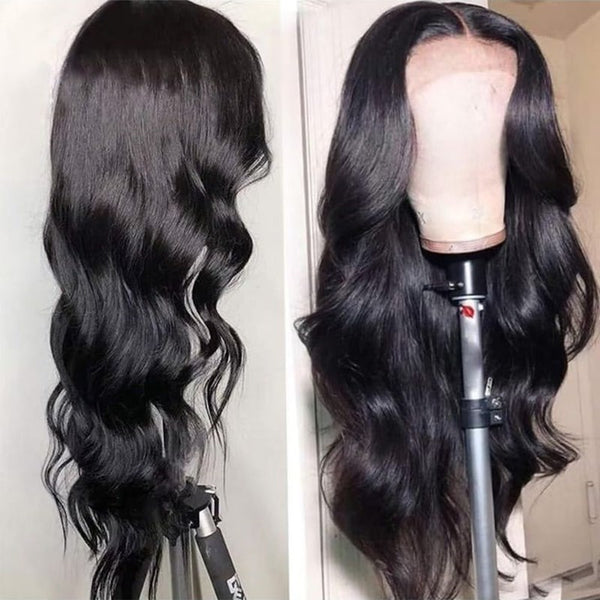 BEEOS Wear and Go Glueless Wigs Elastic Band 5x5 SKINLIKE Real HD Lace Closure Wig 180% Density Pre Plucked Bleached Knots Body Wave Virgin Human Hair Ready to Wear Wigs No Glue WG01