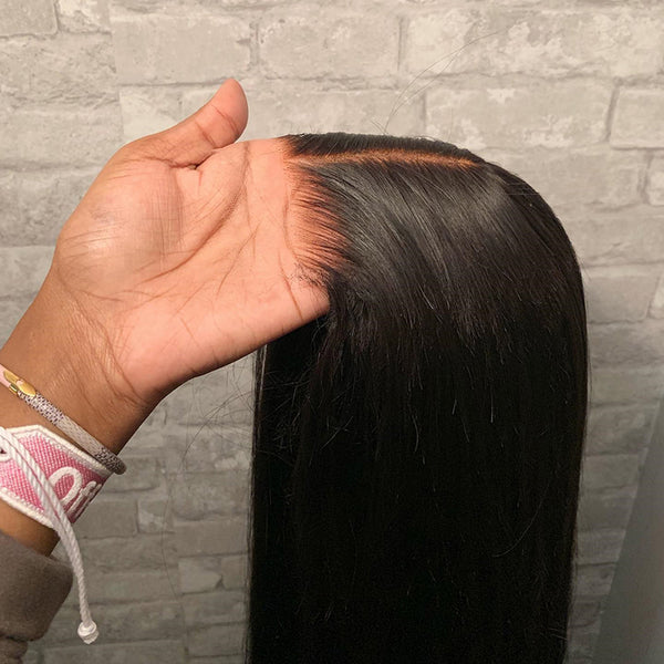 BEEOS Wear and Go Glueless Wigs Elastic Band 5x5 SKINLIKE Real HD Lace Closure Wig 180% Density Pre Plucked Bleached Knots Body Wave Virgin Human Hair Ready to Wear Wigs No Glue WG01