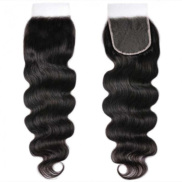 Copy of Beeos 5x5 SKINLIKE Real HD Lace Closure With 3Pcs Bundles Deal Body Wave Glueless BU15
