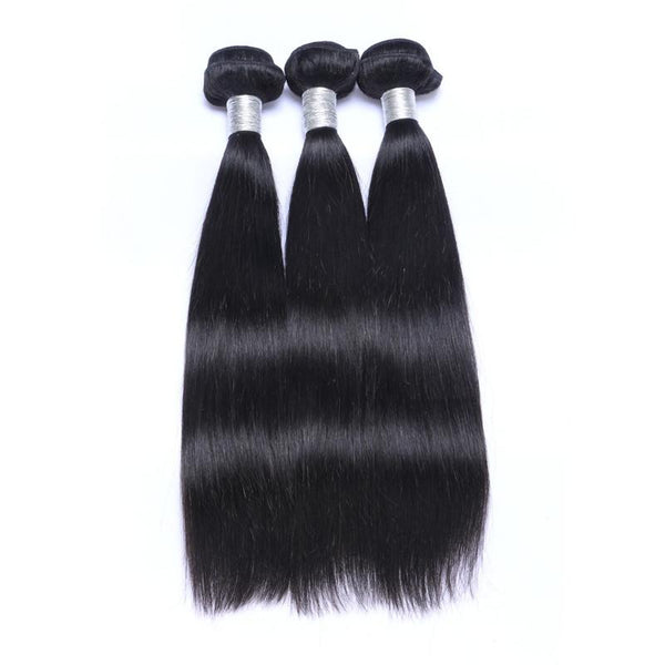 Copy of Beeos 2x6 SKINLIKE Real HD Lace Closure With 3Pcs Bundles Deal Straight Glueless ZH10