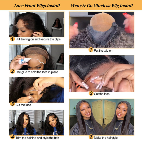 Lace wigs no glue outlet