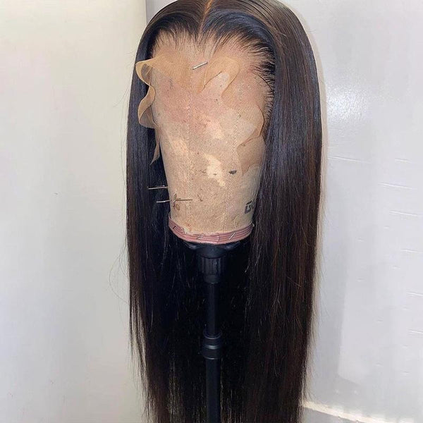 Beeos 13x4 Straight & Body Wave Skinlike Real HD Lace Full Frontal Human Hair Wig BL215 Ship From Amazon