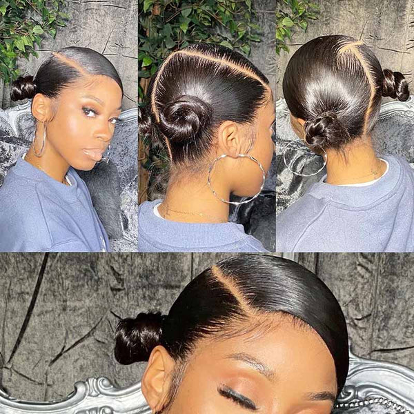 Beeos Full Lace Wig Body Wave Pre-plucked Human Hair Wig BF002