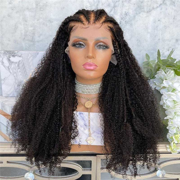 Beeos 13x4 SKINLIKE Real HD Lace Full Frontal Afro Curly Wig BL131