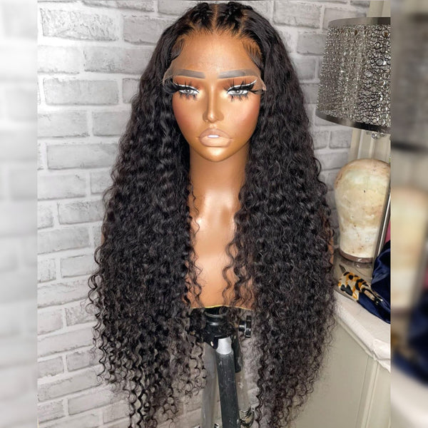 Beeos 13x4 Full Frontal SKINLIKE Real HD Lace Curly Wig High Density BL212 | Ship From Amazon