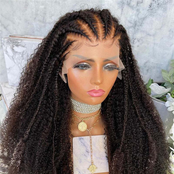 Beeos 13x4 SKINLIKE Real HD Lace Full Frontal Afro Curly Wig BL131