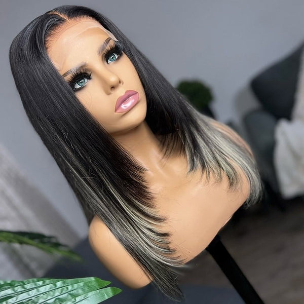 Beeos 5x5 SKINLIKE Real HD Lace Closure Wig Highlight Layered Straight BC021