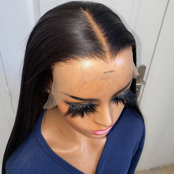 Beeos 13x4 Full Frontal SKINLIKE Real HD Lace Wig Straight Glueless Closure Wig 180% Density BL199 Ship From Amazon