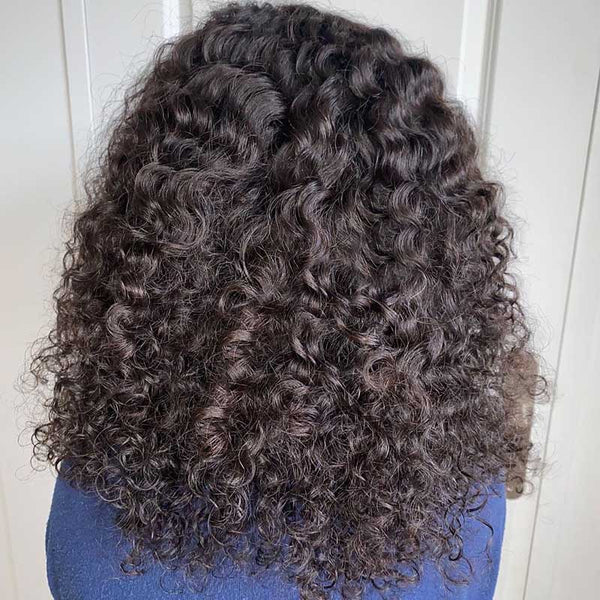 Beeos SKINLIKE Real HD Lace 13x4 Full Frontal Curly Wig Natural Color BL211