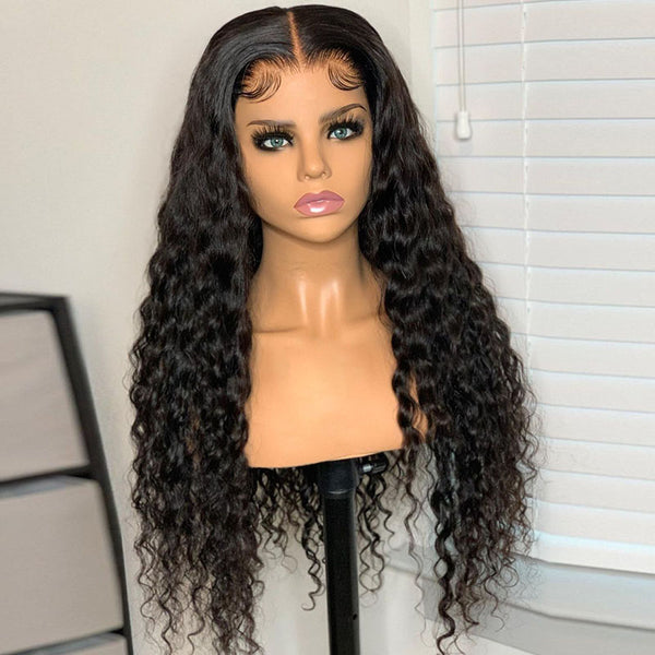 Beeos 13x4 Full Frontal SKINLIKE Real HD Lace Wig Water Wave Natural Hairline BL225