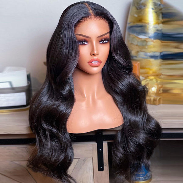 Beeos 13x6 SKINLIKE Real HD Lace Full Frontal Wig Natural Hairline Silky Straight Body Wave Loose Wave BL112