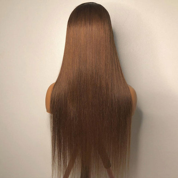 Beeos 13X4 SKINLIKE Real HD Lace Straight Wig 1B/30 Ombre Hair BL083