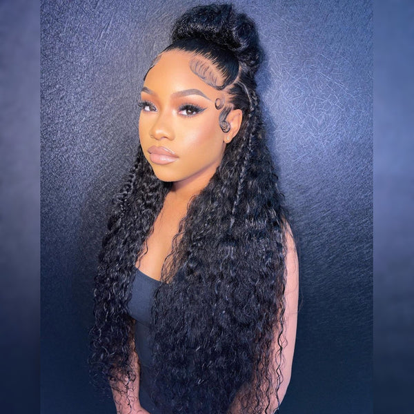 Beeos 13x6 Full Frontal SKINLIKE Real HD Lace Curly Wig Seamless Hairline ZH026