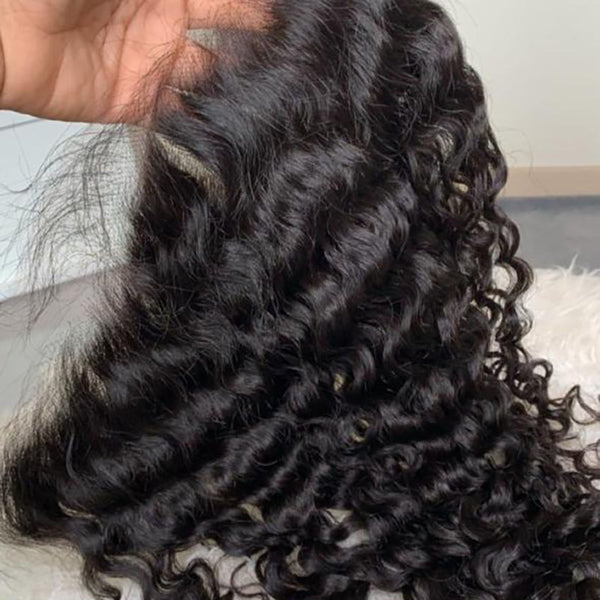 Beeos 13x4 SKINLIKE Real HD Lace Frontal With 3Pcs Bundles Deal Wet And Wavy BU18