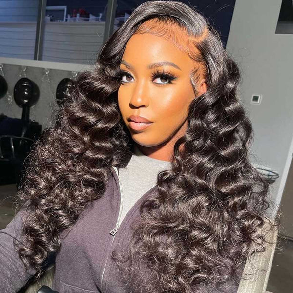 Beeos 13x4 Full Frontal SKINLIKE Real HD Lace Wig Loose Wave Natural Hairline BL213