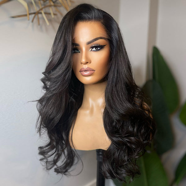 Beeos 360 SKINLIKE Real HD Lace Full Frontal Wig Body Wave Natural Color Pre-plucked BO62 | Ship From Amazon