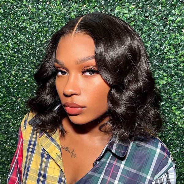 Beeos 13x4 SKINLIKE Real HD Lace Front Wave BOB Wig BL028