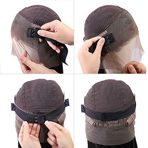 BEEOS Transparent Invisible Lace Wig, 13X6 Lace Front Body Wave Pre Plucked Bleached Knots Natural Hairline 150% Deinsity for Black Women AM04