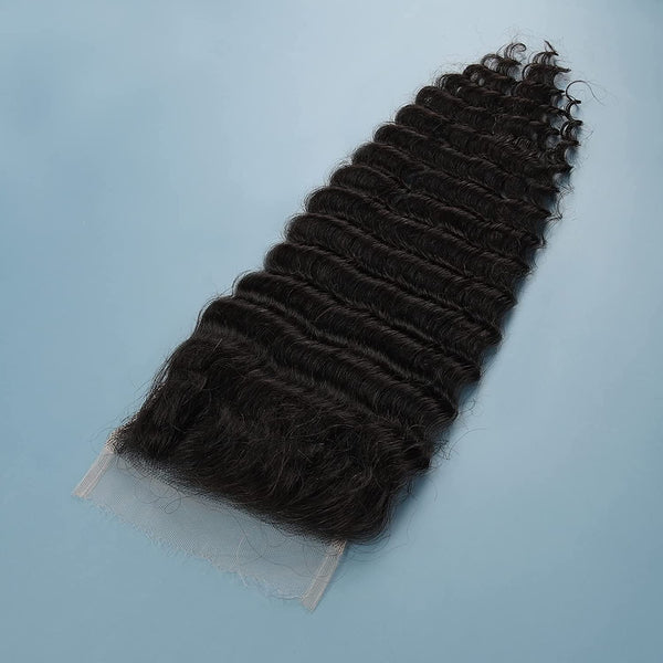 Beeos 5x5 SKINLIKE Real HD Lace Closure Only Natural Color Human Hair BU10 | Ship From Amazon
