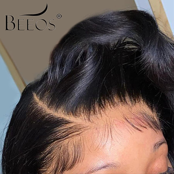 Ship from Amazon | BEEOS SKINLIKE Real HD Lace 13x4 Full Frontal Wig Invisible Lace Body Wave AM02