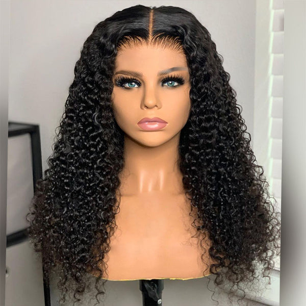 Beeos 13x4 SKINLIKE Real HD Lace Full Frontal Wig Black Wet And Wavy Invisible Lace BL090