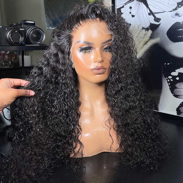 Beeos SKINLIKE Real HD Lace Full Frontal Wig Jerry Curl Invisible Lace BL050