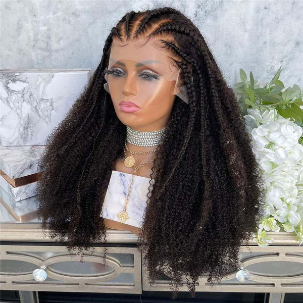 Beeos 13x4 SKINLIKE Real HD Lace Full Frontal Afro Curly Wig BL131