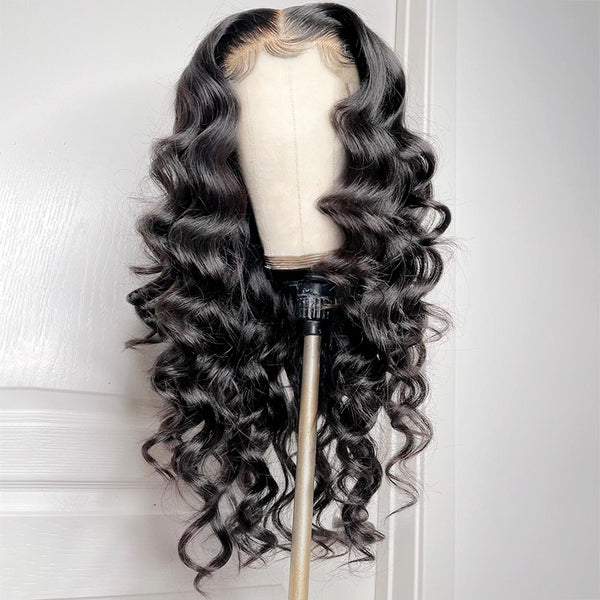 Beeos 13x4 Full Frontal SKINLIKE Real HD Lace Wig Loose Wave Natural Hairline BL213