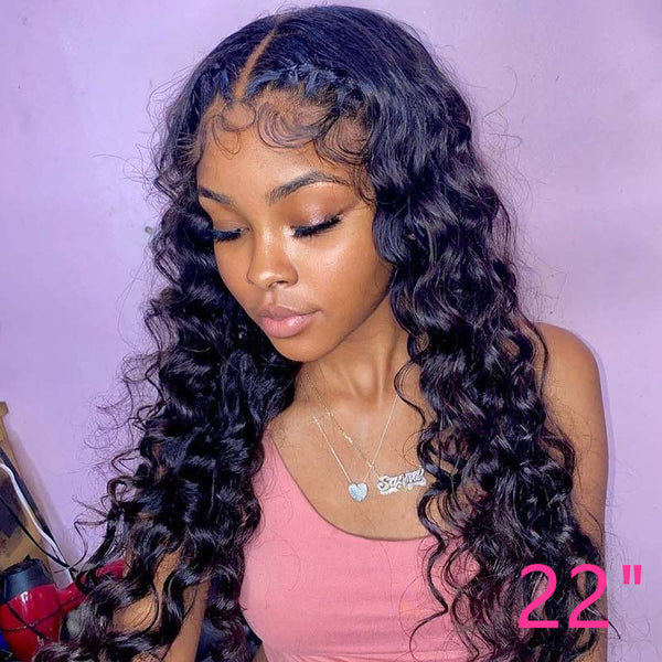 Beeos 13x4 Full Frontal SKINLIKE Real HD Lace Wig Loose Curly Clean Hairline BL218