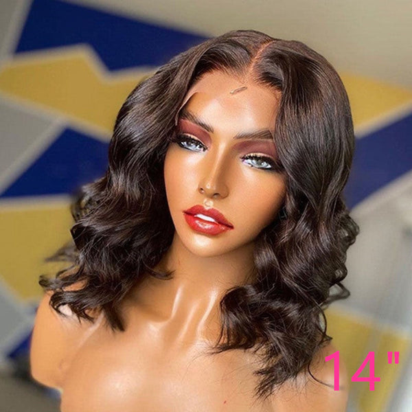 Beeos 13x4 SKINLIKE Real HD Lace Front Wave BOB Wig BL028