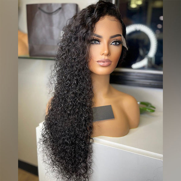 Beeos 13x4 SKINLIKE Real HD Lace Full Frontal Wig 180% Wet And Wavy Texture BL203