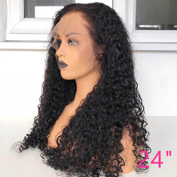 Beeos 360 Skinlike SKINLIKE Real HD Lace  Frontal Wig Curly Natural Color Pre-plucked Hair BO63