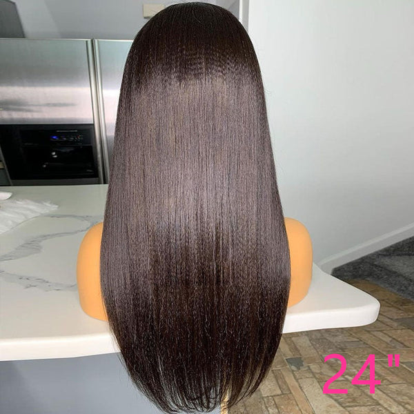 Beeos SKINLIKE Real HD Lace 13*6 180% Yaki Straight Natural Black BL202