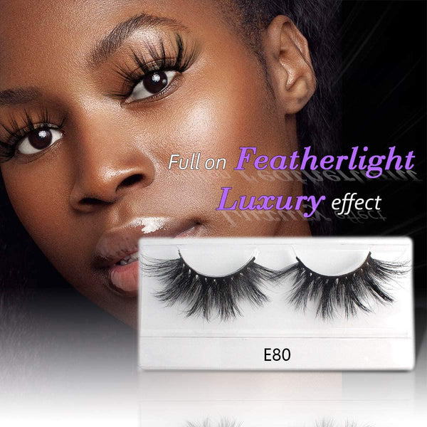 Amazon | BEEOS Real Siberian Mink 3D Eyelashes Wholesale 10 Pairs Fluffy Full Volume 18mm Long Reusable Lightweight for Daily Use Natural Look